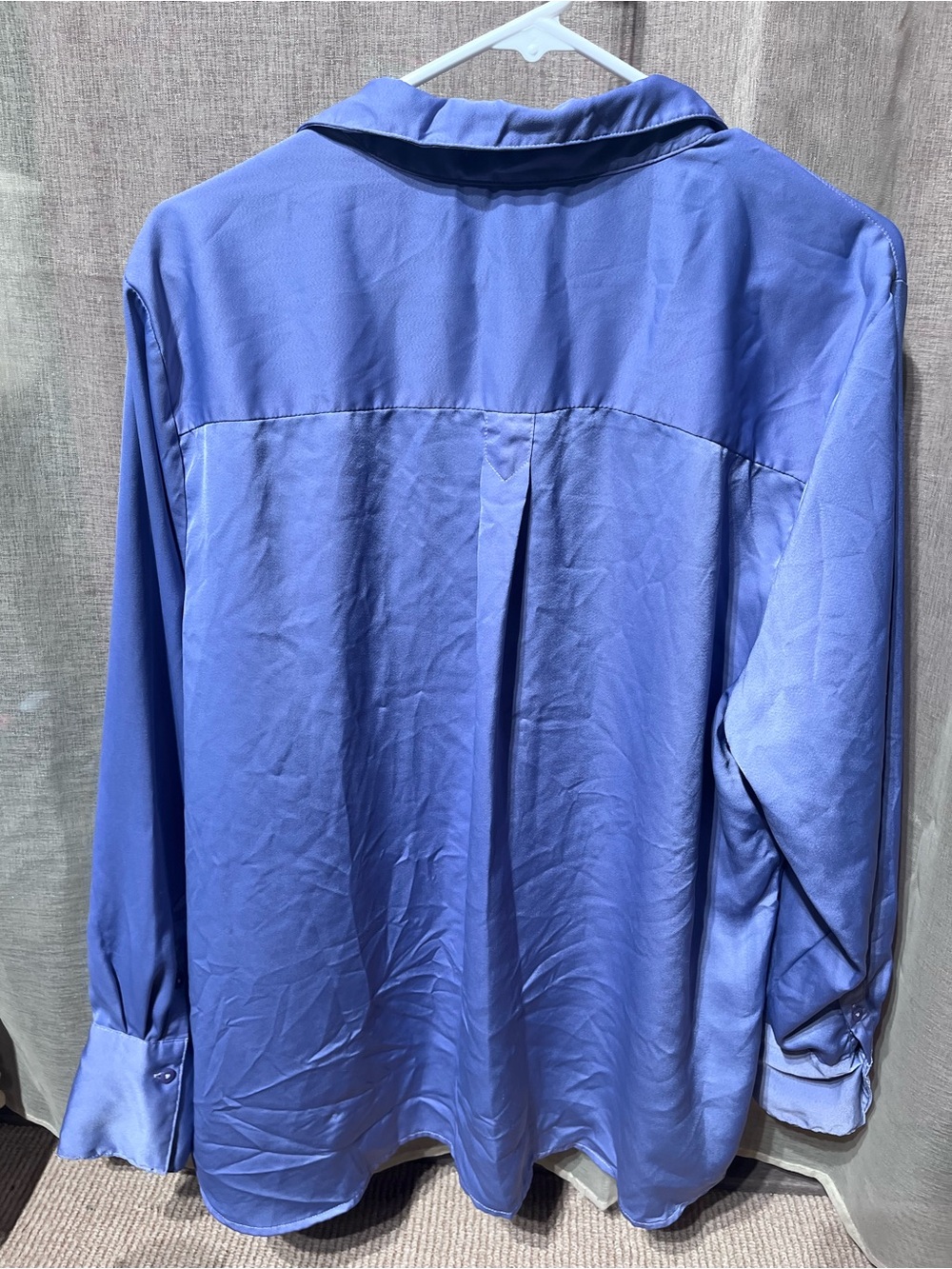 2 banana republic silky classic shirts - xxl - lavender and periwinkle - Picture 9 of 16